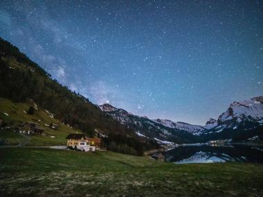 Voralpenansicht Sternenhimmel